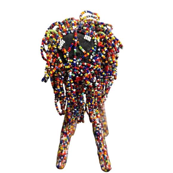 MonkeyBiz South African Hand Beaded Lion Figure - Picture 2 of 7